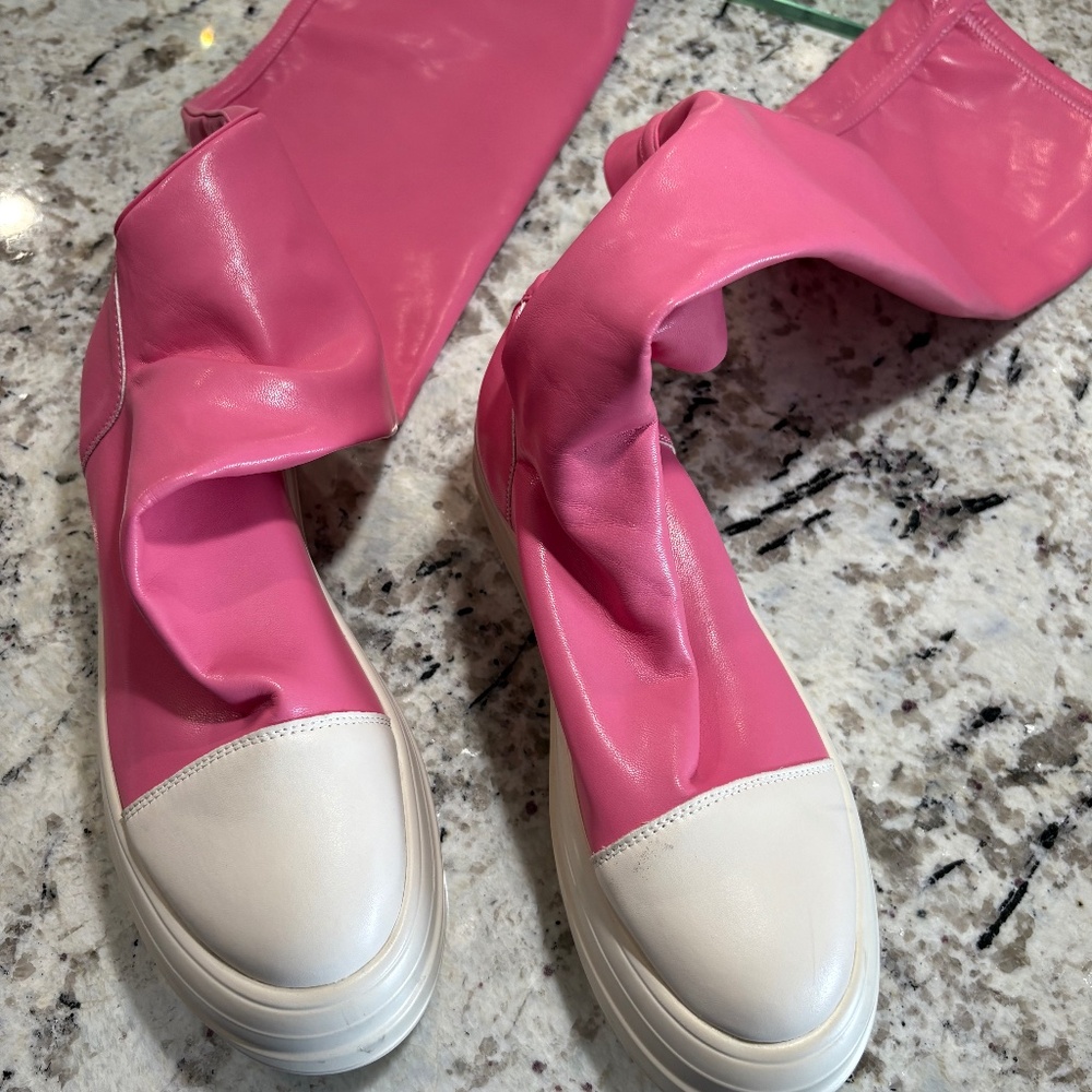 Pink boots